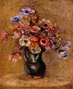 Pierre-Auguste Renoir Stilleben mit Anemonen oil painting